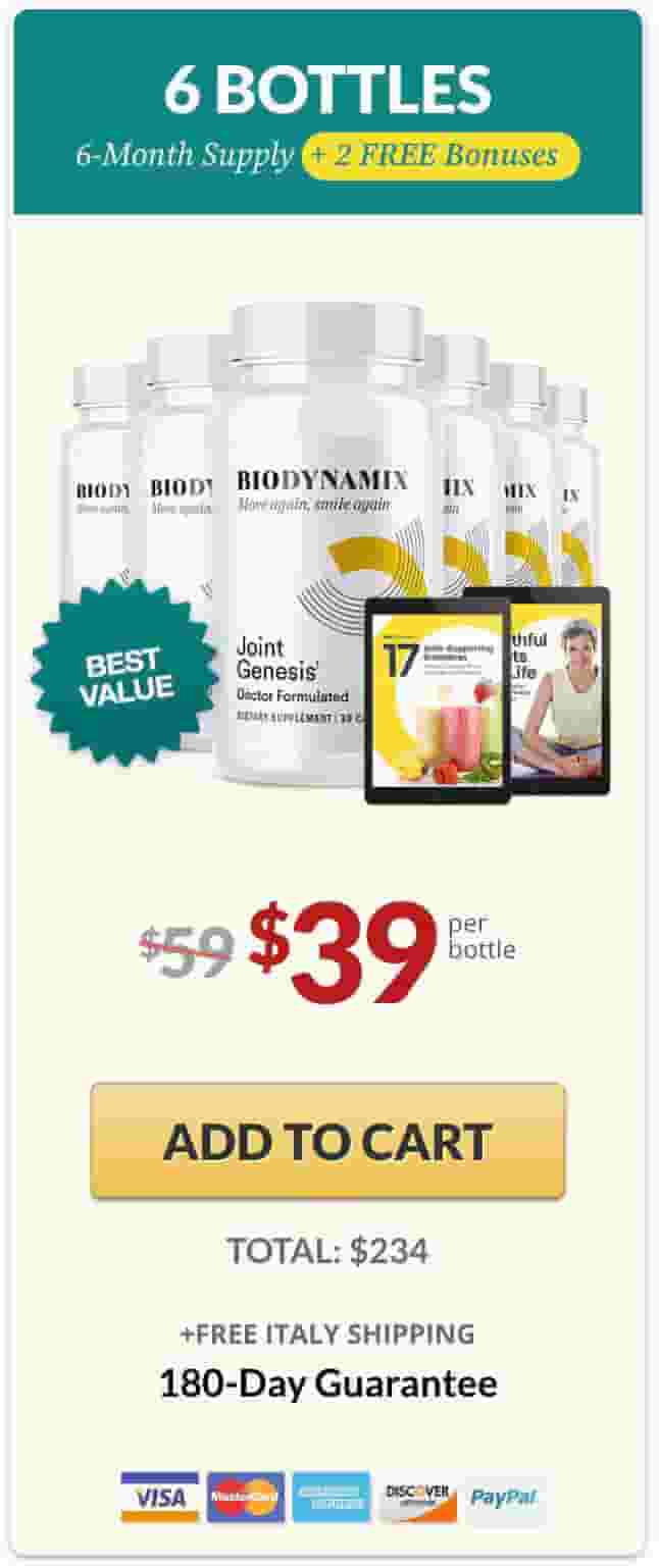 Joint Genesis price dretails secound page